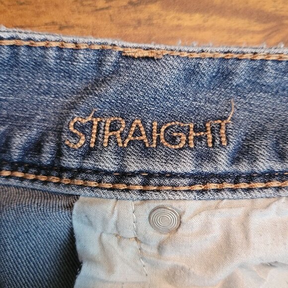 Maurices Jeans Women 6 S Mia Straight Leg Low Rise Medium Light Wash Stretch - Picture 4 of 12